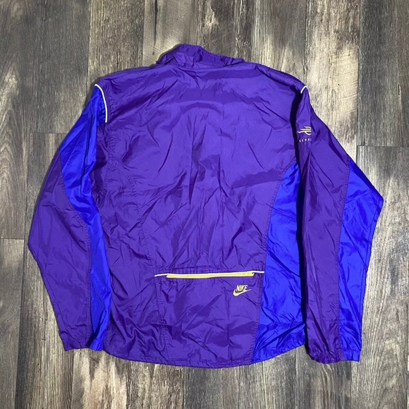 Vintage 90s Nike Windbreaker Track Jacket Adult Size L/XL Zip Back Pouch Running - Picture 12 of 13